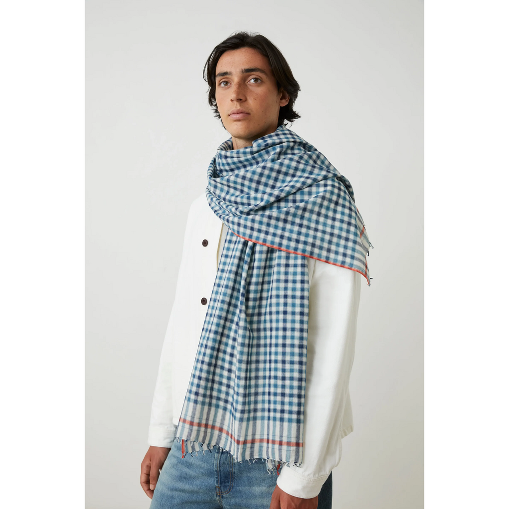 Gingham 100% Cotton Scarf