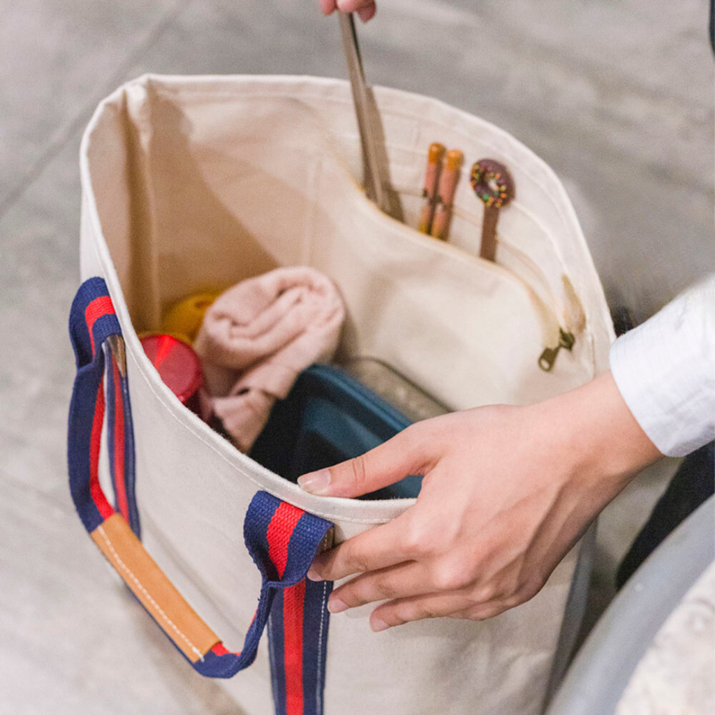 Shorebags ShoreBags Society Canvas & Leather Tote Bag