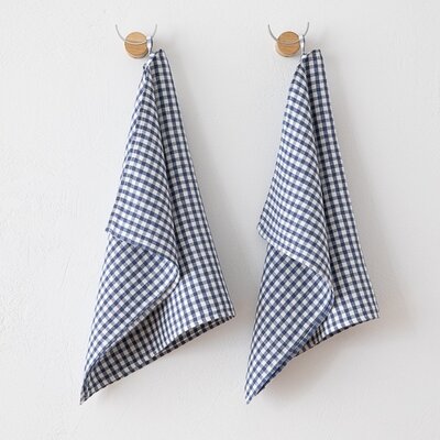 Gingham Linen Tea Towel