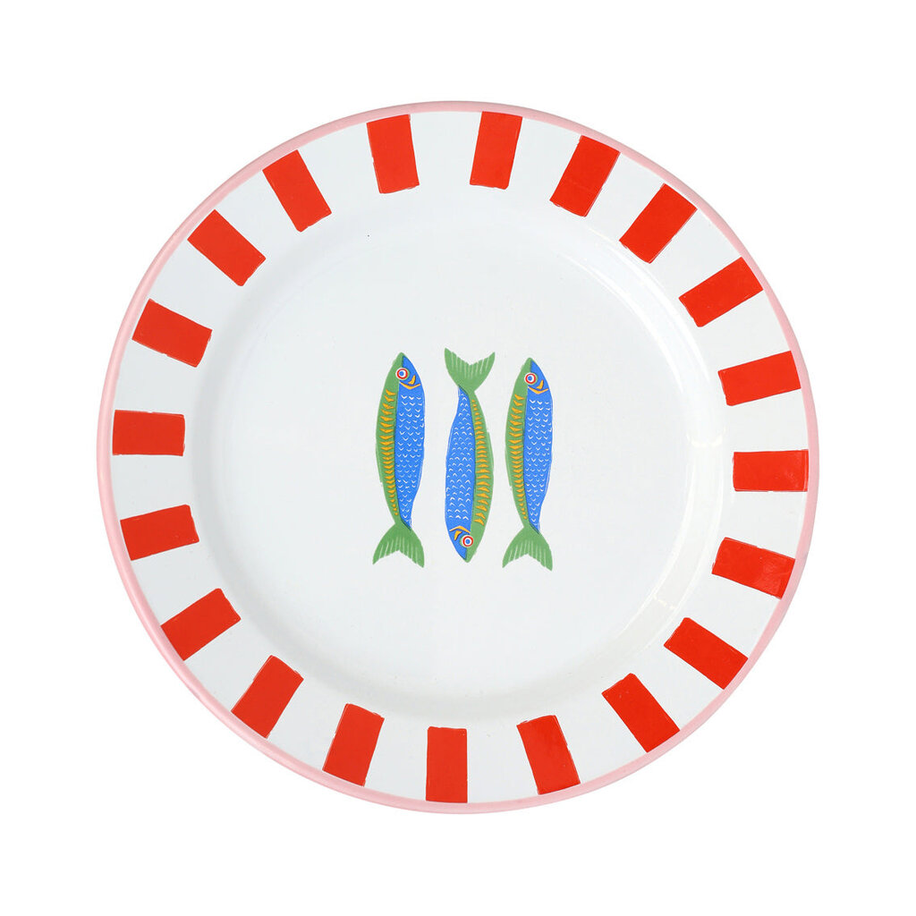 8" Summer Enamel Plate