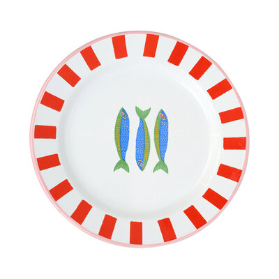 8" Summer Enamel Plate