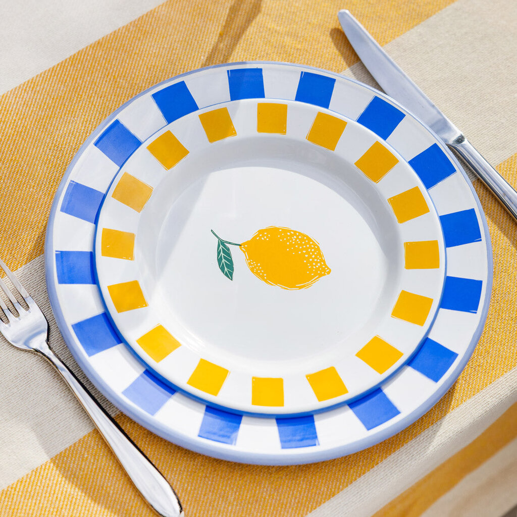 8" Summer Enamel Plate