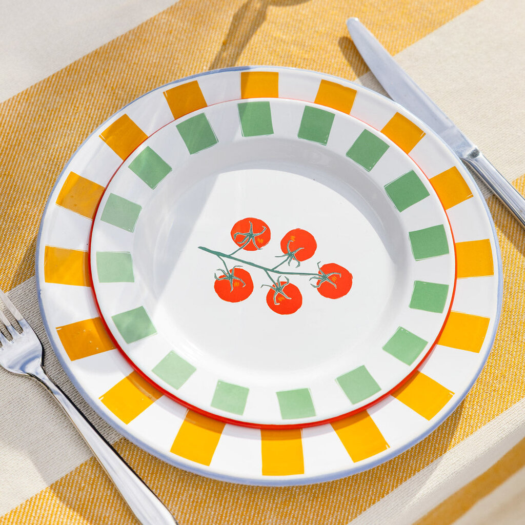 8" Summer Enamel Plate