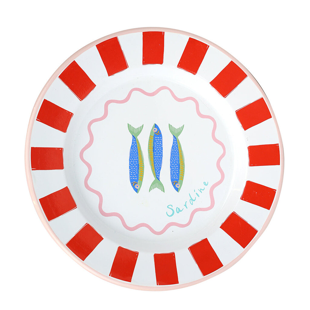 10" Summer Enamel Dinner Plate