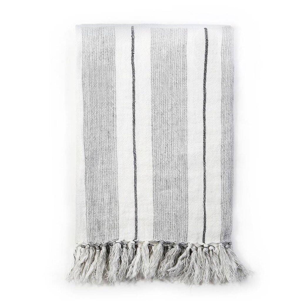 Laguna Stripe Linen Throw