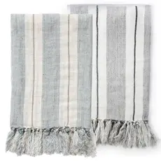 Laguna Stripe Linen Throw