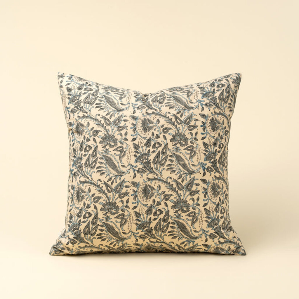 Ibis Block Print Pillow 20"