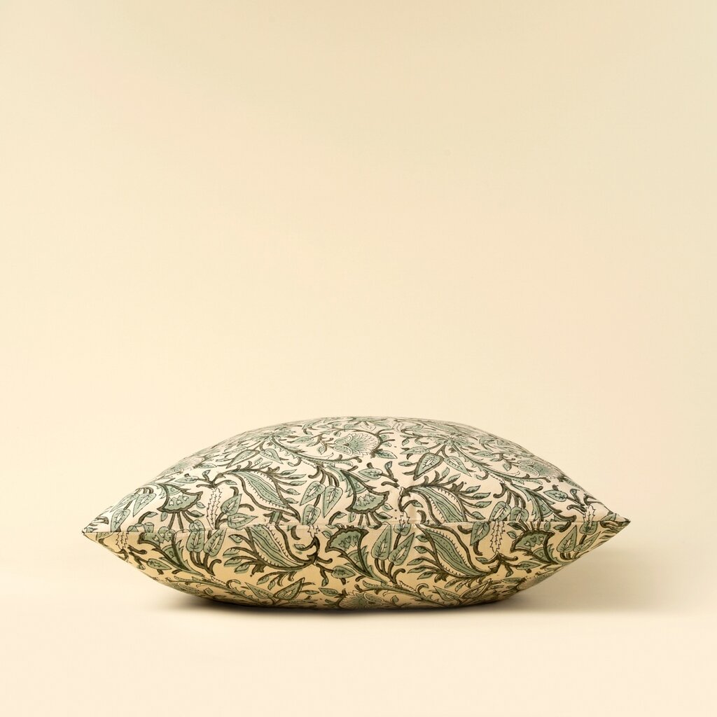 Ruri Block Print Pillow 20"
