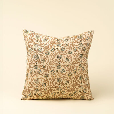 Salah Block Print Pillow 20"