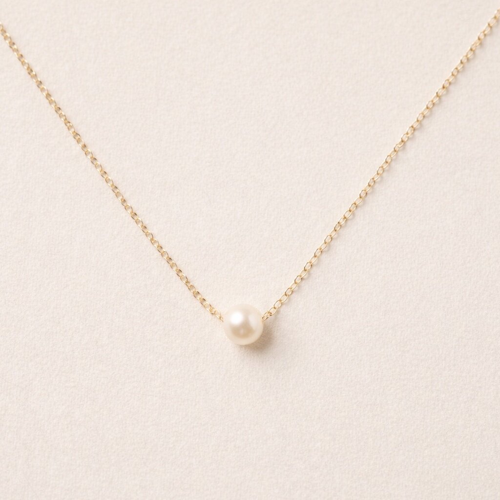 Floating Pearl Necklace