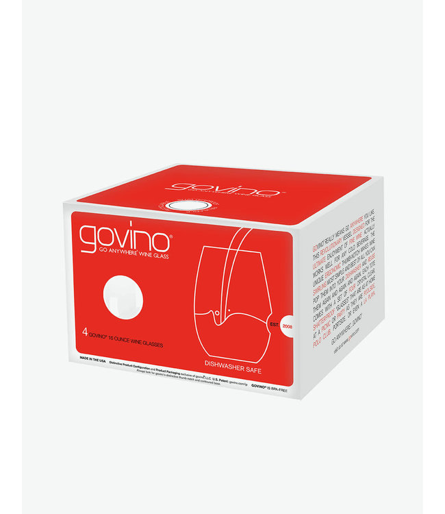GoVino Dishwasher Safe Flexible Wine Tumblers 16 oz (4-pack)
