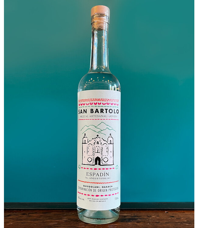 San Bartolo Mezcal 100% Maguey Espadin Quiegolani Joven Mezcal Artesanal