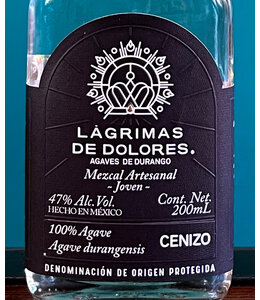 Lagrimas de Dolores Cenizo Mezcal Joven (200ml)