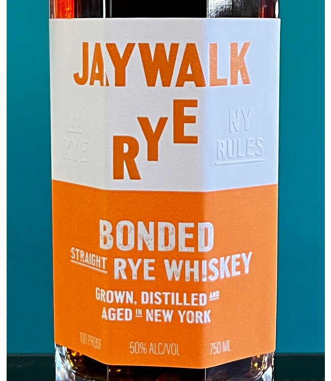 Jaywalk Bottled In Bond Straight Rye Whiskey 100 Proof