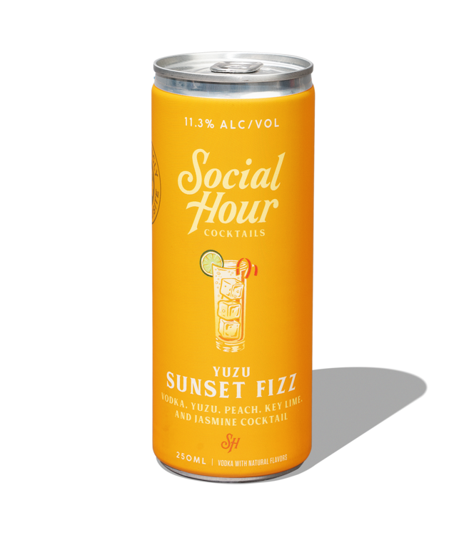 Social Hour Yuzu Sunkissed Fizz (250 ml can)