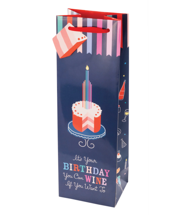 Wine Gift Bags Birthday Cake