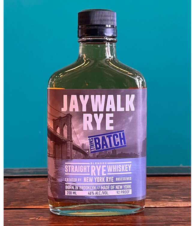 Jaywalk Straight Rye Whiskey  (200ml)