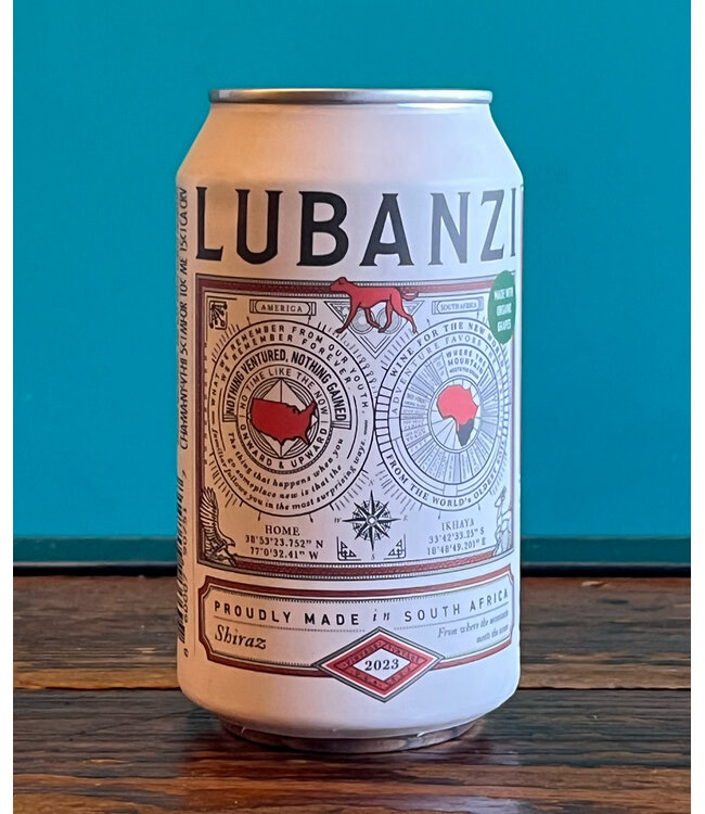 Lubanzi Wines Shiraz Coastal Region (355 ml can)