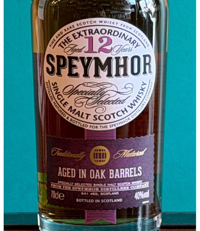 Speymhor 12 Years Old Aged In Oak Barrels Single Malt Scotch Whisky