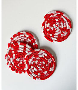 Coaster Set of 4 – Toti Red