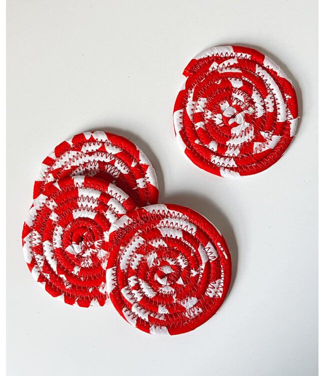 Coaster Set of 4 – Toti Red