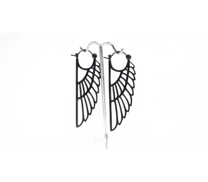 Isis Earring in Gunmetal