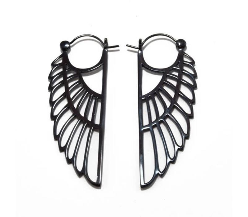 Isis Earring in Gunmetal