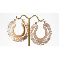 Mini Snakeskin Hoop in Rose Gold