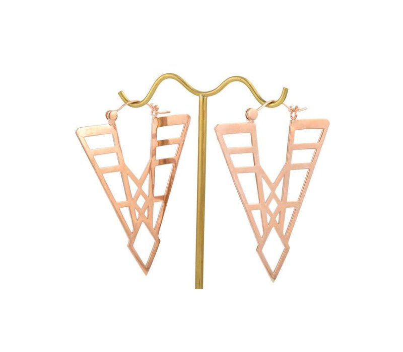 Deco Spear in Rose Gold