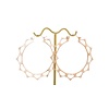 Tawapa Lace Lotus Hoop in Rose Gold