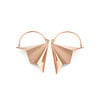 Tether Small Vector Hoops in Rose Gold