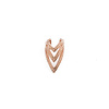 Tawapa Pointed Chevron Cuff in Rose Gold