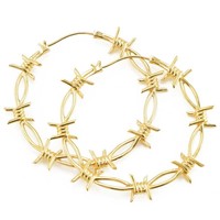 Pamela Hoop in Yellow Gold