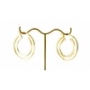 Maya Standard Double Duchess Hoop in Yellow Gold