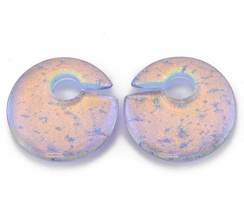 Small Lavender Gold Eclipse Weights