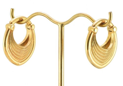 Tether Drake Hoop Weight in Yellow Gold