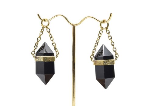 Diablo Medium Black Onyx Crystal Dangle