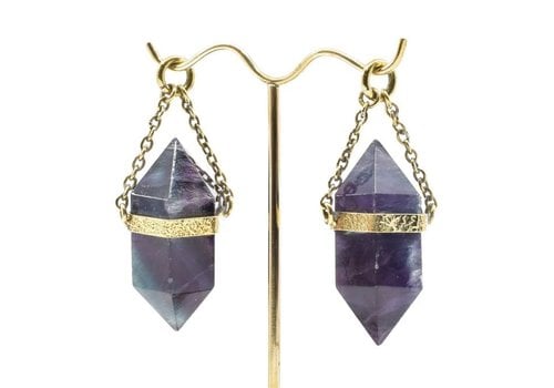 Diablo Extra Large Fluorite Crystal Dangle