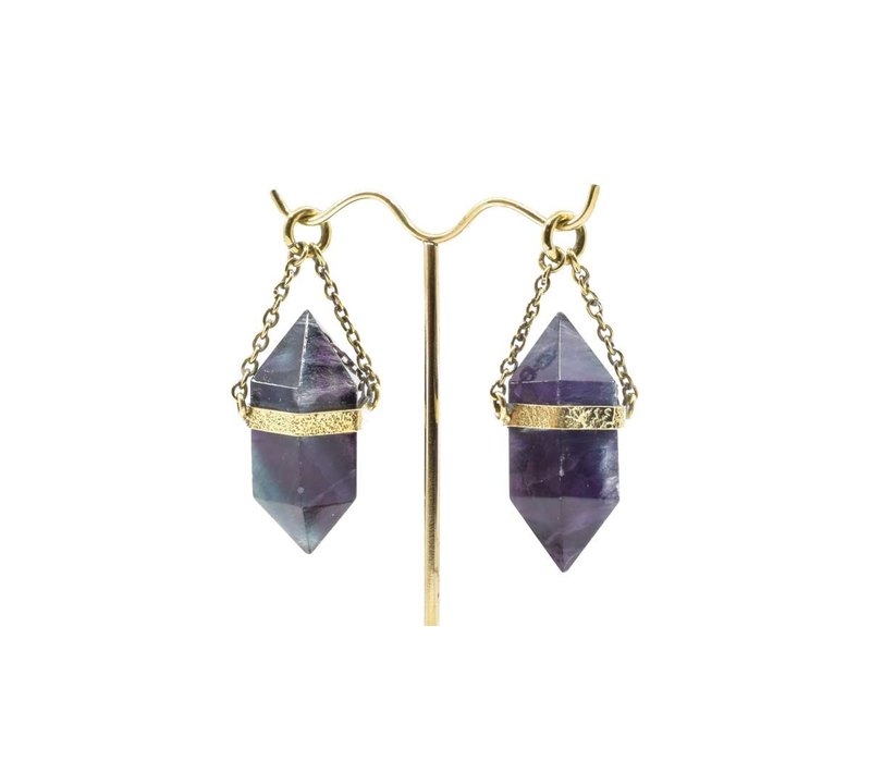 Extra Large Fluorite Crystal Dangle