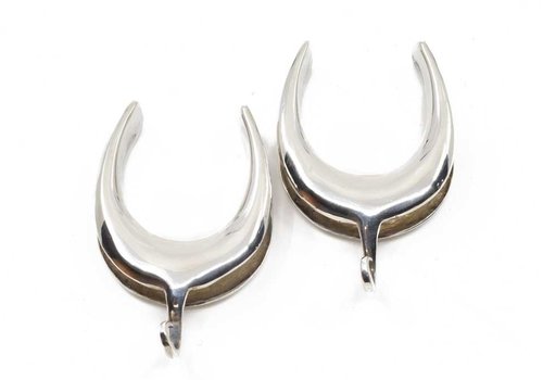 Diablo 1 1/4" Saddles With Hook in Silver
