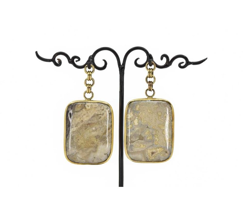 Brass with Jasper Dangle