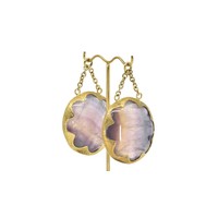 Extra Large Brass Fluorite Cushion Weights