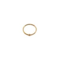 18g Fixed Bead Ring in 14K Yellow Gold