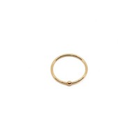 18g Fixed Bead Ring in 14K Yellow Gold