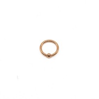 18g Fixed Bead Ring in Rose Gold