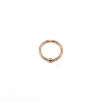 18g Fixed Bead Ring in Rose Gold