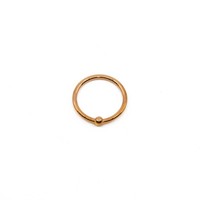 18g Fixed Bead Ring in Rose Gold