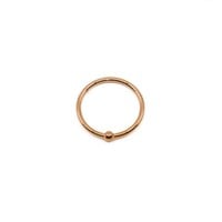18g Fixed Bead Ring in Rose Gold
