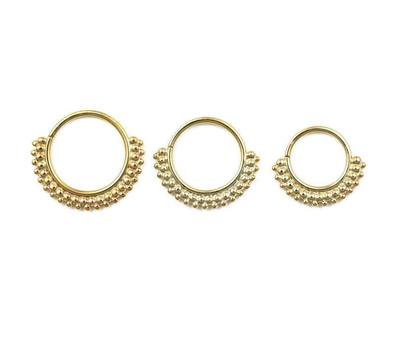 18G Kolo Hoop in Yellow Gold