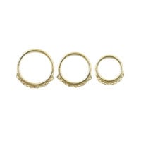 18G Bhava Hoop in Yellow Gold